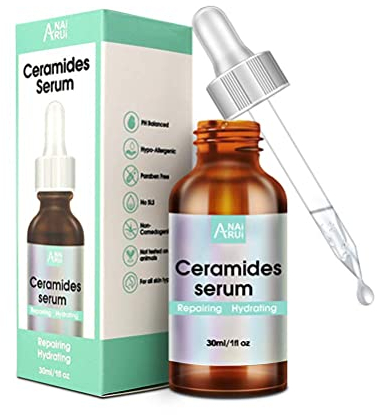 ANAiRUi Ceramide Serum, Gesichtsserum mit Hyaluronsäure, Feuchtigkeitsserum für Gesicht, Repair Hautbarriere, Feine Linien und Falten, Beruhigen Rötungen, Gesichtspflege, 30ml