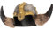 Funidelia | Deluxe Viking Helmet for man Nordic, Valkyrie, Barbarian, Vikings - Accessories for adults, costume accessories - Brown