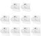 BRAVECOW 10PCS Curtain Rod Holders No Drill Self Adhesive Rod Brackets Nail Free Adjustable Curtain Hangers Self Adhesive Curtain Hooks for Home Kitchen Hotel
