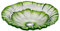 Waschbecken aus gehärtetem Glas, Chrom-Mischbatterie, Badezimmer-Waschtisch, Waschbecken aus gehärtetem Glas, Schüssel, Waschbecken (Farbe: Grün, Größe: 43 x 12,5 cm)