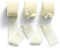 MORSUNBELA Chiffonband Creme Geschenkband Fransen Beige Dekoratives Band Festival Bänder Basteln Schleifenband Hochzeit Dekoband für Geschenkverpackung Geburtstag,3 Rollen,25mm x 19 m