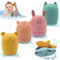 BelleStyle Badewannenspielzeug Badespielzeug Baby, 7 Stück Silikon Badetiere Schimmelfrei Wasserspielzeug Kinder, Spritztiere Badewanne Spielzeug Weihnachten Geschenke für Kleinkinder ab 1 2 3 4 Jahr