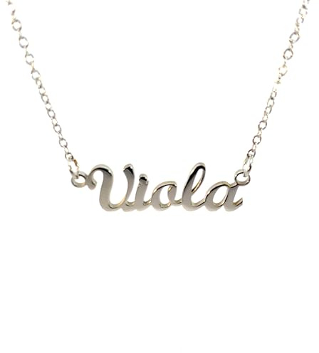 10:10 Collana Donna Nome Personalizzato In Acciaio Inox Anallergico, Gioiello Donna Nome Finitura Lucida, Catena Sottile Regolabile Realizzato in Italia