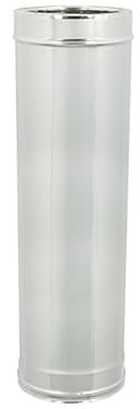 Tubo Doppia Parete in Acciaio Inox per Canne Fumarie caminetti CM 100 (250-300)