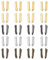 QUARKZMAN Kit di Chiusura per Riparazione Cerniera Doppia Aperta, Perni di Inserimento #5 per Cerniere di Separazione Bidirezionali per Cappotti (5 Colori, 20 Pezzi)