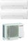 Mitsubishi MSZ-HR25VF + MSZ-HR35VF + MXZ-2HA40V - Climatizzatore 9000 + 1200 btu, dual split, pompa di calore, Classe energetica A++/A+