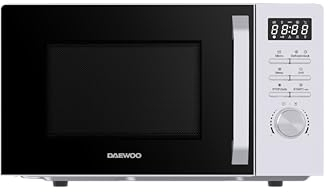 Daewoo MD-FC206GS 2-in-1 Mikrowelle mit Grill, 20 L, 700 W Leistung, 800 W Grill, 8 Automatikprogramme, 5 Leistungsstufen, Timer, Schwarz