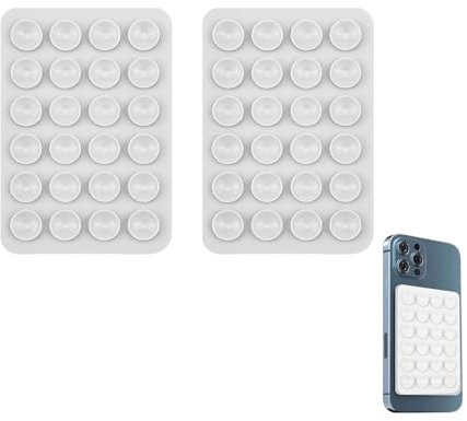 2 Stück Saugnapf Handy,Silikon Saugnapf Handyhülle,Phone Halterung Saugnapfe,Noppen Handyhülle,Handyhülle Mit Saugnäpfen,Handy Noppen Halter Rückseite,Befestigung Silikon-Saugnäpfe,Halterung Saugnäpfe