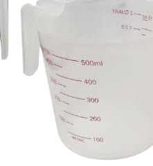 MOUYAT 15 PCS Measuring Jugs, 250ML/500ML/1000ML Measuring Cups Set, Plastic Measuring Jug with Handle for Cooking Baking