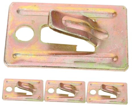 Gadpiparty 4 Pièces Crochet de panier Support mural chauffe-eau Kit de fixation pour chauffe-eau Support de chauffe-eau Support mural pour chauffe-eau plaque d'acier Golden