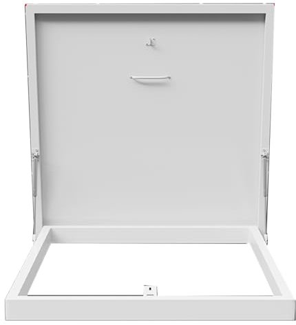 Zincato Botola del tetto, Soffitta Cantina del seminterrato Scale Coperchio di uscita, Botola di accesso Finestra di uscita Coperchi dei tombini per seminterrato Vicoli del pozzo Cortile(17.71x17.71x2