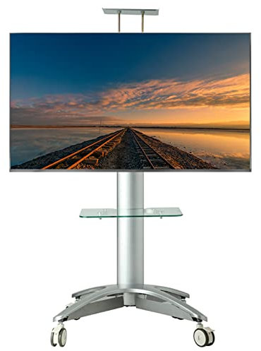 SaryEdge Supporto TV Mobile Supporto TV Mobile Stabile e Pesante su Ruote, Adatto per schermi Piatti da 32-65 Pollici, TV Smart Screen curvi, Modello VESA 200x200(scheggia