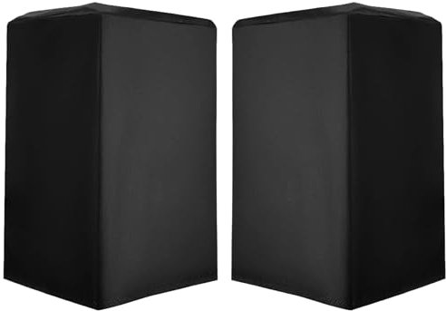 Musiin 15'' Outdoor Speaker Cover,Waterproof,Dust-Proof and UV-Proof Oxford Cloth,Bottom Drawstring Fastening Design,Suitable for Upright PA/DJ Speaker Protection Cover(2 Packs)