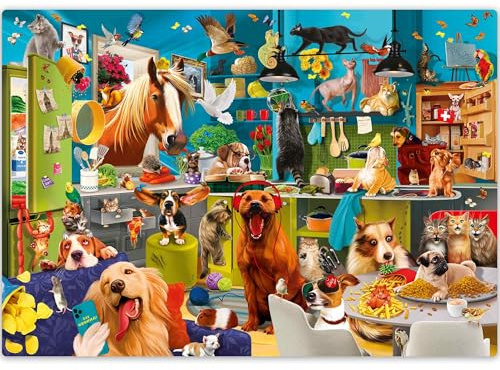 500 Piece Jigsaw Puzzles for Adults - Jigsaw Puzzles for Adults 500 | Party - Puzzle 500 Pieces - Unique Cut Strong Grip Pieces - Challenging and Relaxing Artistic Activity For Men And Women