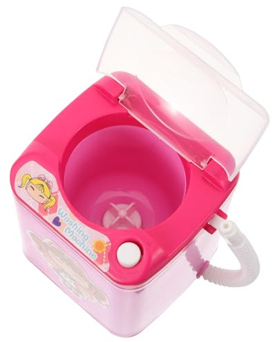 GAROZATION Mini Machine de Nettoyage Automatique pour Pinceaux et Houppettes de Maquillage en Plastique, Appareil Polyvalent pour Usage Voyage et Maison