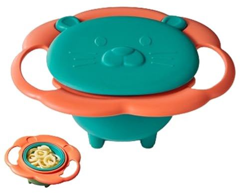 Generico Giroscópico antiderrames, giratorio para antiderrames, antiquemaduras | Cómodo comedor rotacional inteligente con diseño a prueba de