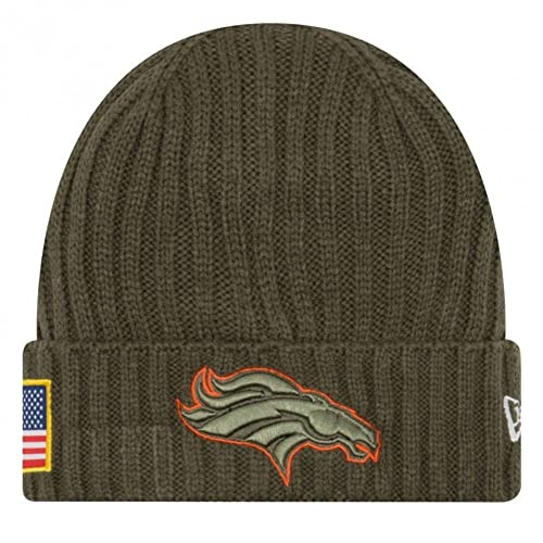 New Era Salute to Service Wintermütze - Denver Broncos Oliv