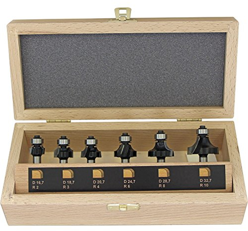 FISCH 973CT06A03 Abrundfräser-Kassette, 6-teilig, HW R2/3/4/6/8/10