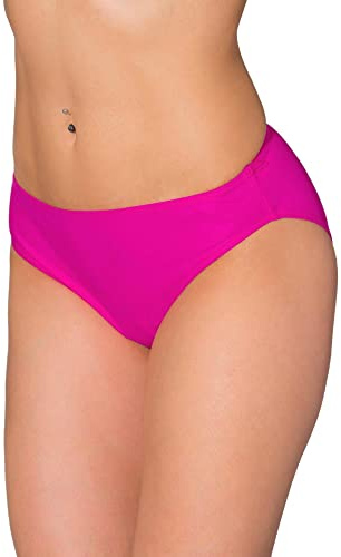 Aquarti Bikinihose Damen mit mittlerem Bund, Pink, 40