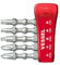 VESSEL Impact Ball Torsion Bits Assort X50 5PC with MAG Charge Holder (PH2/PH2/SQ2/T20/T25)
