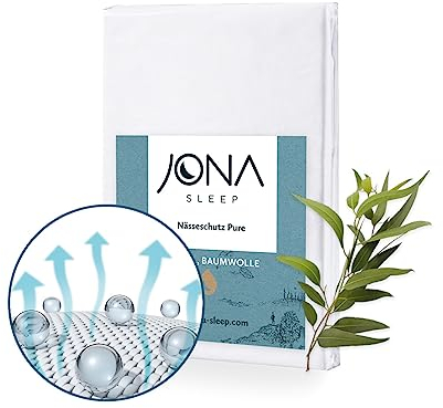 JONA SLEEP Matratzenschoner 200 x 200 cm - Wasserdicht, Atmungsaktiv & Geräsuchlos | Matratzenschutz wie Spannbettlaken - hautfreundlicher Nässeschutz | Oeko-Tex 100