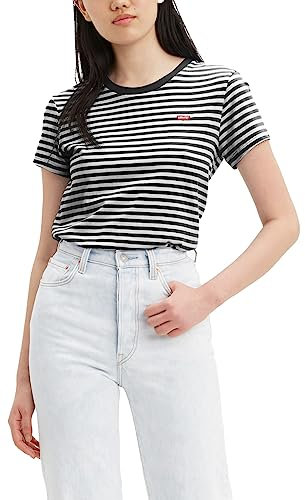 Levi's The Perfect Tee, T-Shirt Donna, Raita Stripe Caviar, M