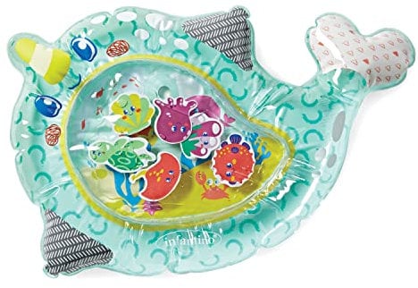 Infantino Pat & Play Water Mat - Alfombra de juego interactiva para bebé, juegos sensoriales para bebés y niños pequeños, alfombrilla táctil para y estimular el desarrollo sensorial