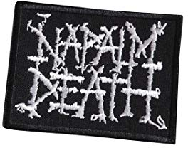 Napalm Death Punk Rock Bestickter Aufnäher zum Aufbügeln, 1 Stück