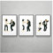 AZTeam Pulp Fiction Poster Kunstdruck Klassischer Film Jack Rabbit Dance Poster Minimalistische Wandkunst Leinwand Malerei Wandbild Wohnkultur -50X70Cmx3Pcs No Frame