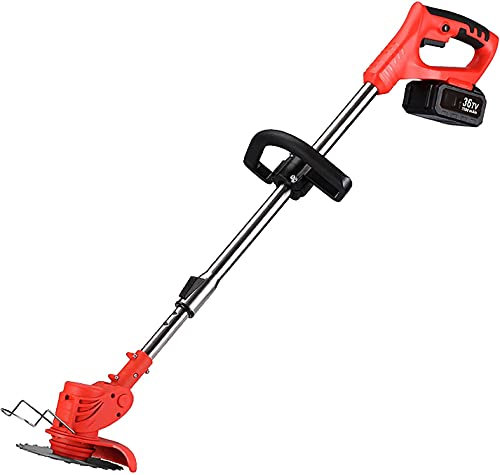 Bordures Sans Fil Coupe Bordures Kit de coupe-bordures élagage outils de jardin avec lame de remplacement et batterie pour le nettoyage des mauvaises herbes de jardin 36V 16000Mah coupe-herbe sans fi