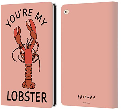 Head Case Designs Licenciado Oficialmente Friends TV Show Lobster Icónico Carcasa de Cuero Tipo Libro Compatible con Apple iPad Air 2 (2014)