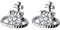 LOKILOKI 925 Sterling Silber Weltraum Saturn Stern Ohrstecker Mit Cz Für Frauen Hochzeitsschmuck