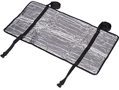 sourcing map Air Conditioner Cover 31.5x15.8 Inches Cotton Aluminum Foil Sunproof Dustproof for Outdoor Units Mini Split AC Covers Silver Tone 1 Pack