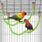 KALIONE 2 Pack Bird Rope Pole Accessories Perch Swing Bird Cage Stand Parrot Bird Perch Stand Paw Grinding Standing Climbing Perch for Parrot, Cockatiels, Parakeets, Budgies, Lovebirds