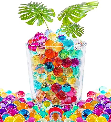 Wasserperlen 15000 Stücke, Dekorativ & Farbenfroh Water Beads, Ungiftig Wasserperlen für Pflanzen Vasenfüller, Biologisch Abbaubar Wasserkugeln Gel Ball