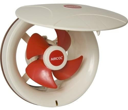 Uzman 25K Wandventilator mit Klappe, 800m³/h ø250mm, Fenstergebläse Fenster Wandlüfter Abluftventilator Einbauventilator Ventilator, Garage,
