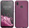 kwmobile Case kompatibel mit Huawei P20 Lite Hülle - Schutzhülle aus Silikon metallisch schimmernd - Handyhülle Metallic Lavendel