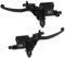 Supvox 1paar ATV Bremshebel Hydraulischer Bremszylinder Mit Parkhebel Links Und Rechts Kompatibel Mit Fahrzeugen Langlebig