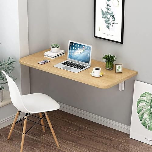 Computerarbeitsplätze für zu Hause, Wandmontage, klappbarer Wandtisch, herunterklappbarer Schreibtisch, Hängetisch für den Außenbereich, Drop-Leaf-Tische für kleine Räume, 60 x 40 cm, 70 x 50 cm,