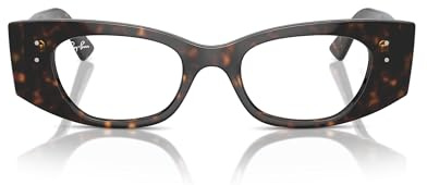 Ray-Ban Rx7327 Kat Brillenrahmen, rechteckig, Havanna/Demo-Linse, 50 mm