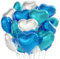 Herz Folienballon Blau Silber 24 Stück，Herzballons Hochzeit Blau Silber,Herz Helium Luftballons,Herzluftballons für Party,Geburtstag,Valentinstag, Hochzeit, Verlobung,Muttertag（Blau Silber）