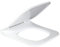 Hanra Square Toilet Seat, Soft Close and Quick Removal Feature for Easy Cleaning, Standard Toilet Seat White with Adjustable Top Fix Installation Hinges, 440L x 360W