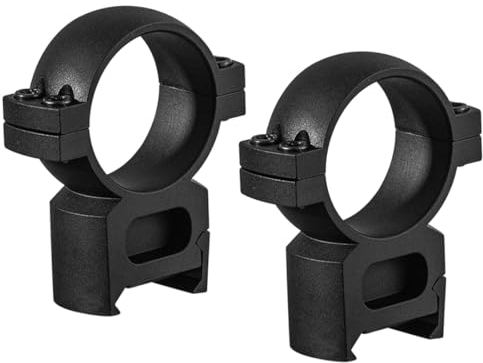 MyHaing 2PCS 30MM Zielfernrohrmontage Ringe Optisches Visier Halterung Schwalbenschwanz Doppel-Nagelsockel 20MM Schiene 55MM Hoch