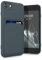 kwmobile Handyhülle kompatibel mit Apple iPhone SE (2022) / iPhone SE (2020) / iPhone 8 / iPhone 7 Hülle - Handy Cover mit Fach für Karten - in Dunkler Schiefer