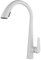 Robinet Cuisine Blanc Mitigeur Cuisine avec Douchette Extractible,Robinet Douchette Cuisine de Rotatif à 360°,Robinetterie de Cuisine en Acier Inoxydable,2 Modes de Pulvérisation