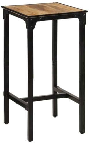 LAPOOH Bartisch 60x55x107 cm Raues Massivholz Mango, Stehtisch Küche, Tisch, Hochtisch, Bartische & -theken, Esstisch, Bar Tisch, Bar Table - 358939