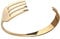 Berimaterry Bracelets for Womens Creative Stainless Steel Fork Bracelet Gift Couple C Type Open Bracelet (Gold, One Size)