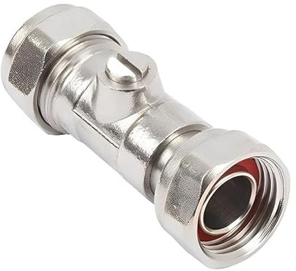 15mm Chrome Service Valve (Known as 15mm isolating Valve/Isolation Valve / 15mm isolating Valve with Screwdriver Slot/isolating Valve 15mm / isolating Valve Also Available in 22mm)