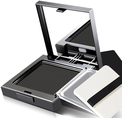 Instantly Hairline Shadow & Dye - Hair Color Shadow Cover Gray Root Touch Up Powder - Thin Hair Powder (Black, 12g)