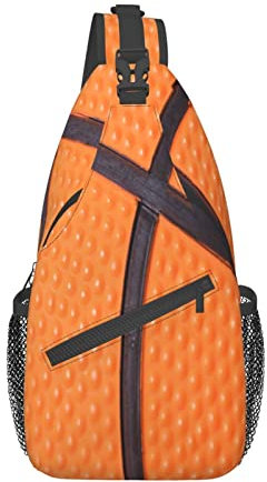 Sling Umhangetasche Basketball Sport Sling Schulter Rucksäcke Kompatibel Schulranzen Wasserdichtes Brusttasche Für Bergsteigen, Joggen, Gym